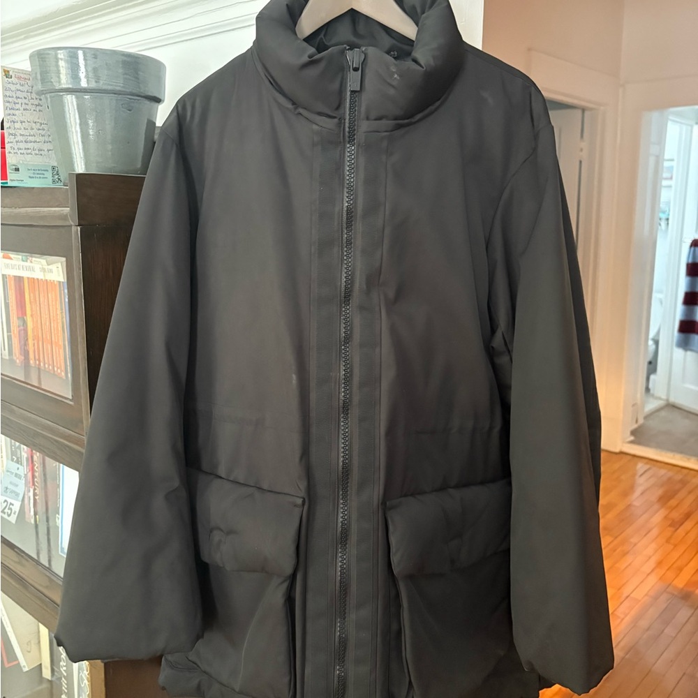 Jil Sander Dark Gray Puffer Jacket